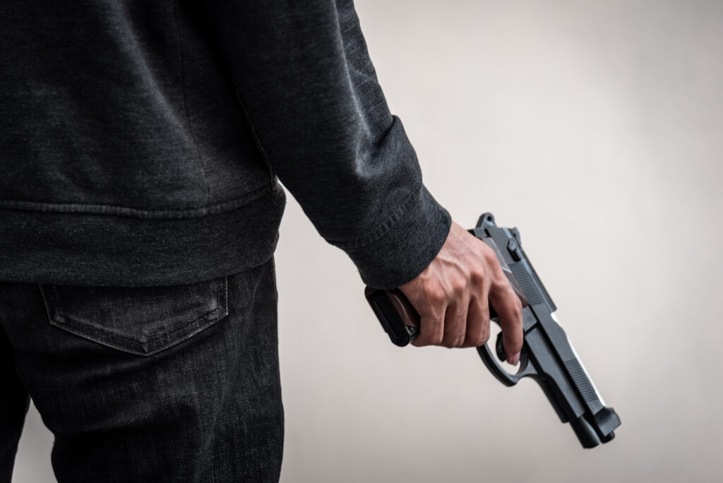 In a dangerous offense, a firearm can be considered a deadly weapon.