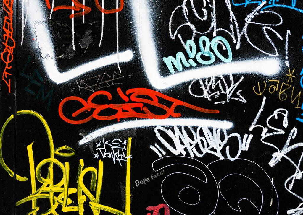 Graffiti is a type of criminal damage in Arizona.